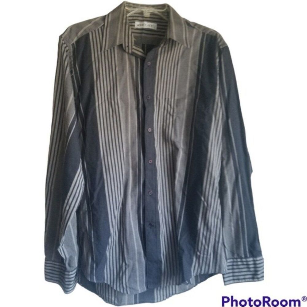 Monte Carlo Black & Gray Button Down Shirt